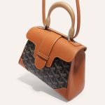 Goyard Saigon Souple Mini Bag Black and Brown - Image 4